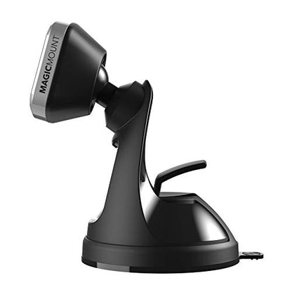 MM2WDSR 2PKXC0 MagicMount Pro Magnetic Car Phone Holder for iPhone and Android (Window / Dash Suction / 2 Pack / Black & Silver)