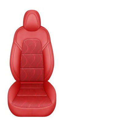 Tesla Model Y Seat Cover Full Set (Red)