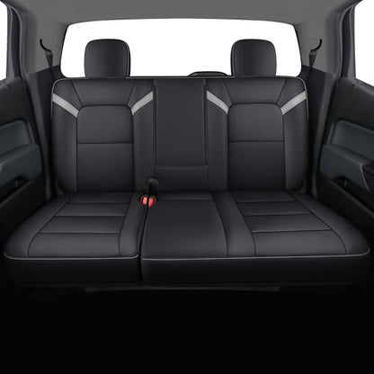 Chevy Colorado Seat Covers ((2023-2025) Full Set / Black&Gray)