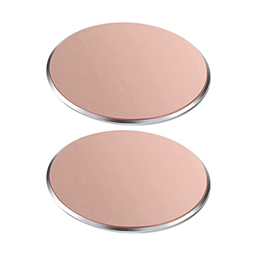 Replacement Rose Gold Metal Plates Set for Magnetic Car Phone Holders (Rose Gold / 2 Pack)