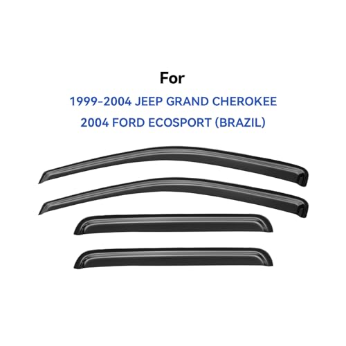 Window Visors Rain Guards for 1999 (1999-2004 Jeep Grand Cherokee)
