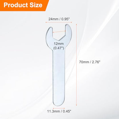 10pcs Small Wrench Open End Wrench 12x70x1.5mm Metric U (12x70x1.5mm)