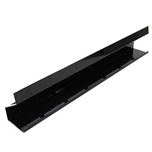 304BK Six Quart Oil Can Rack Holder 32" Caddy Wall Hanger Aluminum Shelf (Black)