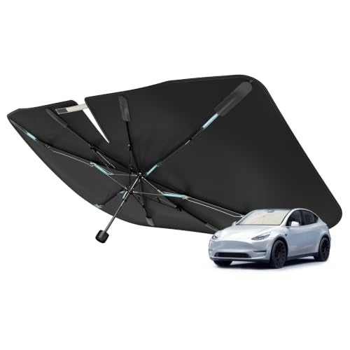 2026 Windshield Sun Shade Umbrella [Vinyl Coating Heat Shield] (Medium (56" L x 31" W))