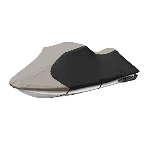 Jet Ski Cover Waterproof Gray (Gray/Black / Fits from 126"-135"(3 seater))
