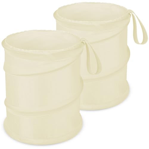 Car Trash Can (Beige / 1 Gallons-2 Packs)