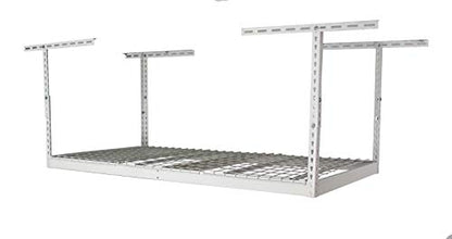3x6 Overhead Garage Storage Rack (White / 12"-21")