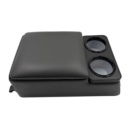 Car Center Console with Cup Holders (Charcoal gray)