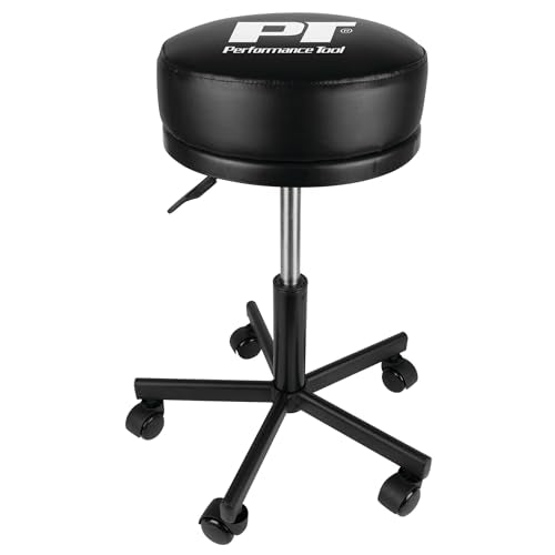 W85033 Pneumatic Rolling Shop Stool with Wheels (Pneumatic Rolling Shop Stool)