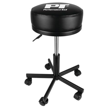 W85033 Pneumatic Rolling Shop Stool with Wheels (Pneumatic Rolling Shop Stool)