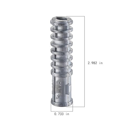 50pcs) 1/2 * 3 Lag Shield Anchor Long Zinc Alloy Bolts Concrete Anchors, Zinc Alloy Masonry Anchors Hole (1/2*3)