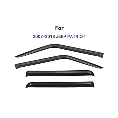 Window Visors Rain Guards for 2007 (2007-2018 Jeep Patriot)