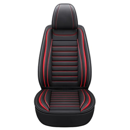 Leather Car Seat Covers Full Set (Red 2/Full Set)