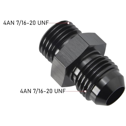 4AN Male Flare to 4AN ORB O (4AN to 4AN ORB / Black - 1PC)