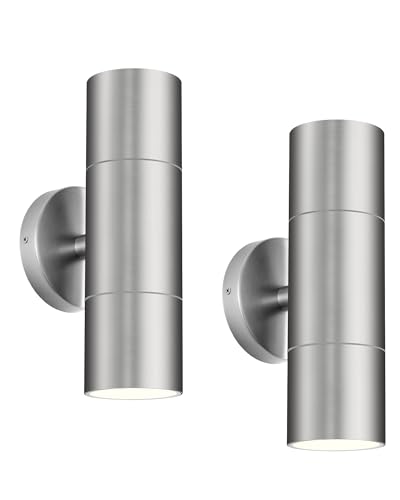 Stainless Steel Outdoor Wall Light (Stainless 2PK)