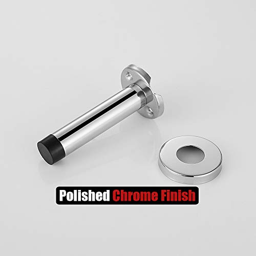 Door Stopper Chrome (2 Pack / Chrome & Black Tip)