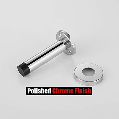 Door Stopper Chrome (2 Pack / Chrome & Black Tip)