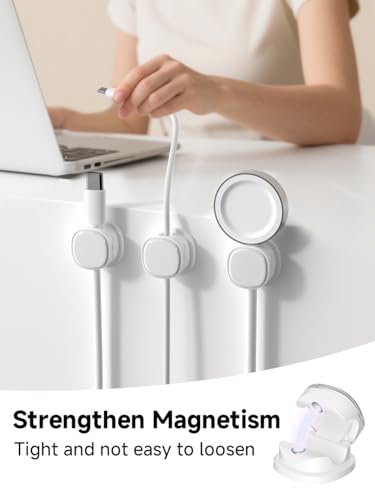 Magnetic Cable Clips (9-PCS White)