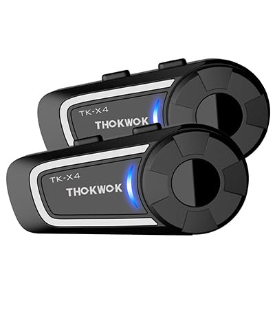 TK X4 Motorcycle Bluetooth Headset (2 Pack)