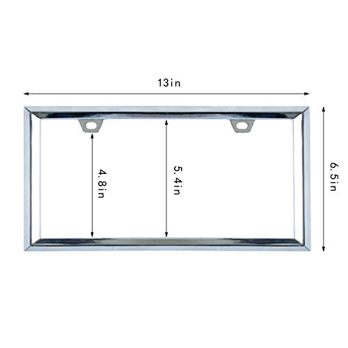 3D Chrome License Plate Frames (Triangle Pattern)