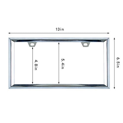 3D Chrome License Plate Frames (Triangle Pattern)