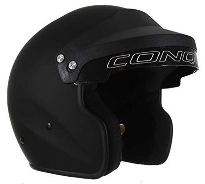 Snell SA2025 Approved Open Face Auto Racing Race Car Helmet (Medium / Black)