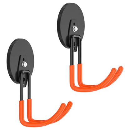 Magnetic Hooks Heavy Duty Magnet with Hooks (Orange_J / Large)