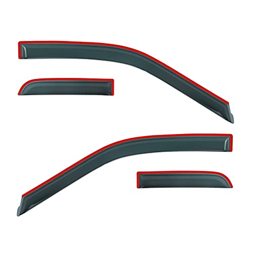 Rain Guards Compatible with Ford F150 F250 Extended Cab 15 (for Ford F150 Super Cab/extended cab 2015-2020)