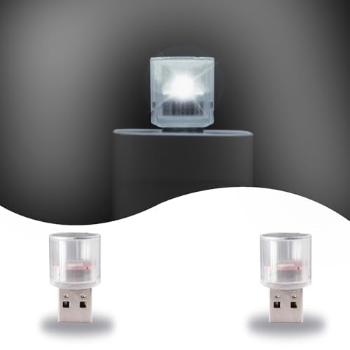 USB LED Car Interior Night Light (White)