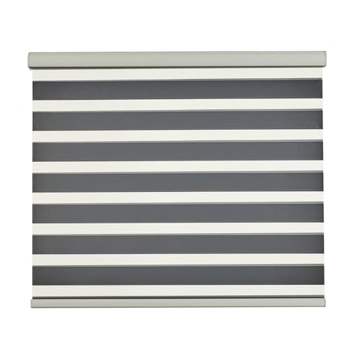 Zebra Blinds for Windows (50"W x 72"H / White)