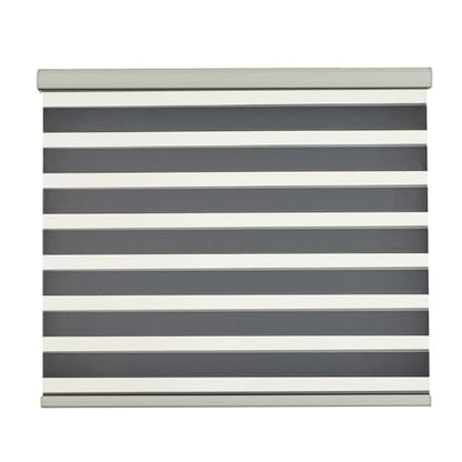 Zebra Blinds for Windows (50"W x 72"H / White)