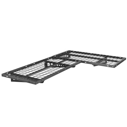 2 Pack 2x4ft Corner Wall Shelving Garage Storage Rack (Black / 2pack-2x4ft)