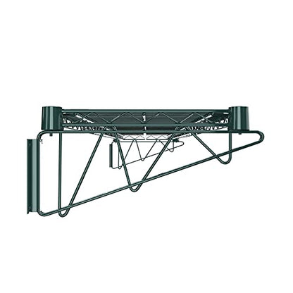 14" x 60" Green Epoxy Wire Wall Mount Shelf (Green / 14" x 60")
