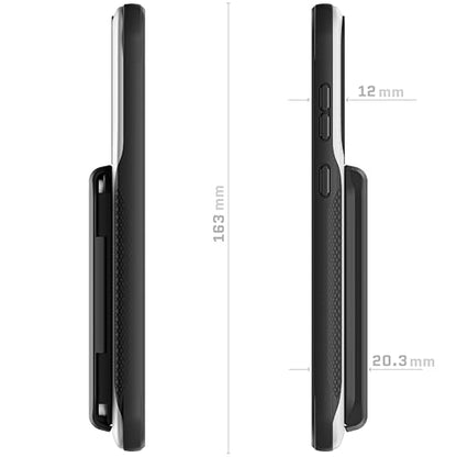 EXEC Wallet Galaxy S23 Plus Case with Detachable Magnetic Credit Card Holder Supports Wireless Charging Premium Shockproof Protective Covers Designed for 2023 Samsung Galaxy S23+ (Galaxy S23 Plus / Gray)