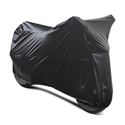 Motorcycle Cover Soft Stretch Waterproof Motor Cover Dustproof Durable Motorbike Cover for Indoor and Outdoor (96 x 49 x 41 inches)