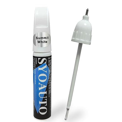 Summit White GAZ Touch Up Paint Fit for Chevrolet or GMC Auto Touch up Paint Car Scratch Repair Pen Brush and Tip 2 in 1 (Summit White (GAZ))