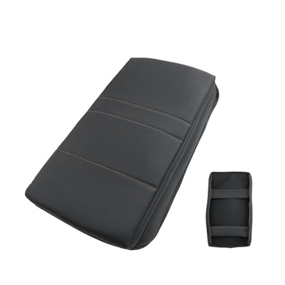 for Honda Prologue 2024 2025 2026 Center Console Cover Armrest Box Cover for Prologue (Honda Prologue Thickened Black Leather)