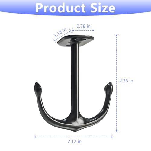 Anchor Two Prong Ceiling Hook for Closet Top Bathroom Kitchen Cabinet Garage Pack of 8