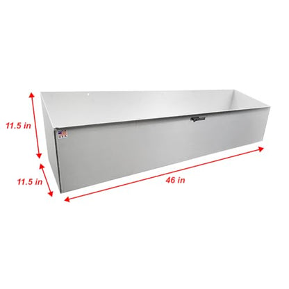 431 Utility Fuel Jug Rack Holder Shelf 46" Fits 4 Five Gallon Jugs (Silver)