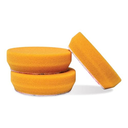 Orange Foam Correcting Pads for Car Polishing and Detailing (3" Pads (Set of 3))