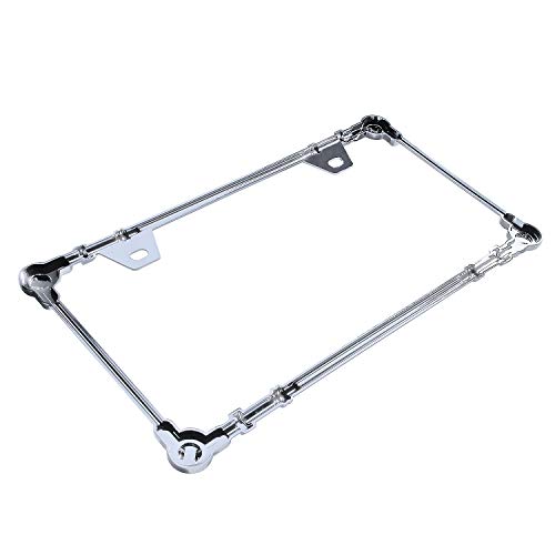 3D Chrome License Plate Frames (Screw Pattern)
