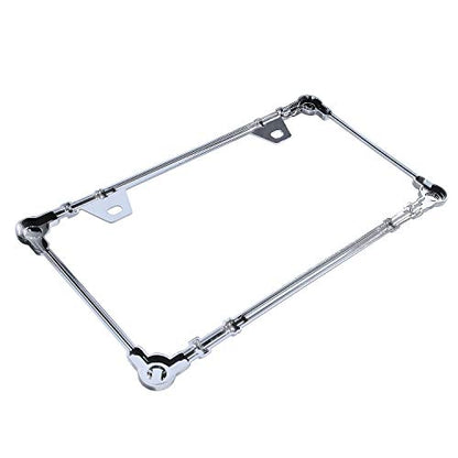 3D Chrome License Plate Frames (Screw Pattern)