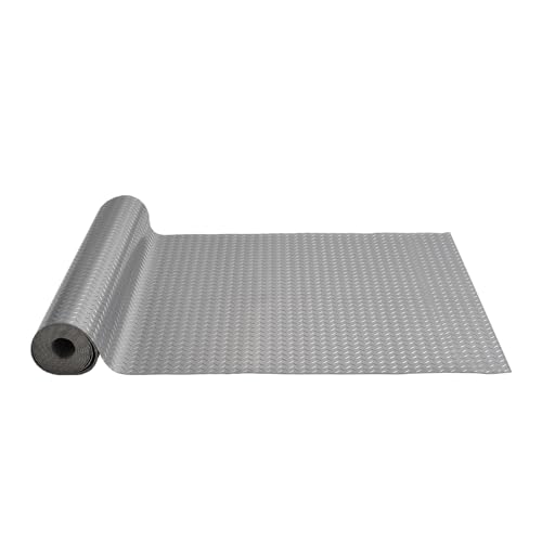 Floor Mat 13 x 4.9 FT PVC Flooring Roll (Silver / 13 x 4.9 FT)