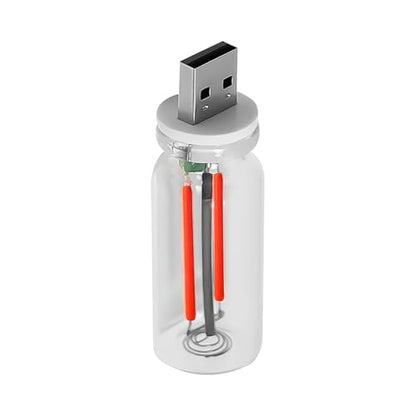 Car Plug in USB Lights (Red)
