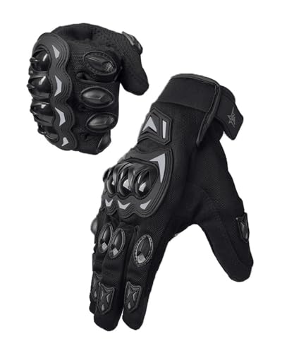 Motorcycle Gloves Breathable (Grey / Large)