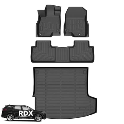 Floor Mats Cargo Liner for Acura RDX 2019 (BLACK)