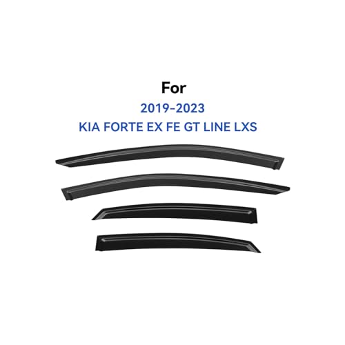 Window Visors Rain Guards for 2019 2020 2021 2022 2023 2024 Kia Forte (2019-2024 Kia Forte)