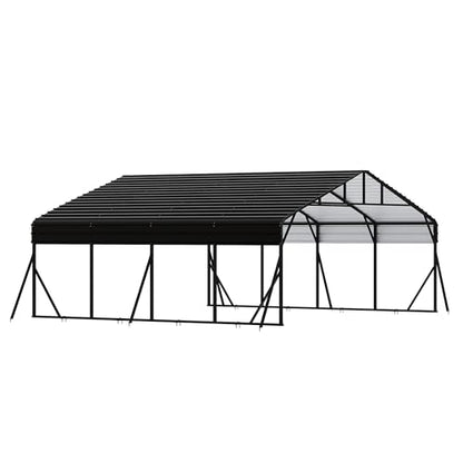 20' x 20' x 8.5' Heavy Duty Metal Carport with Galvanized Steel Roof (20x20 FT Upgrade)