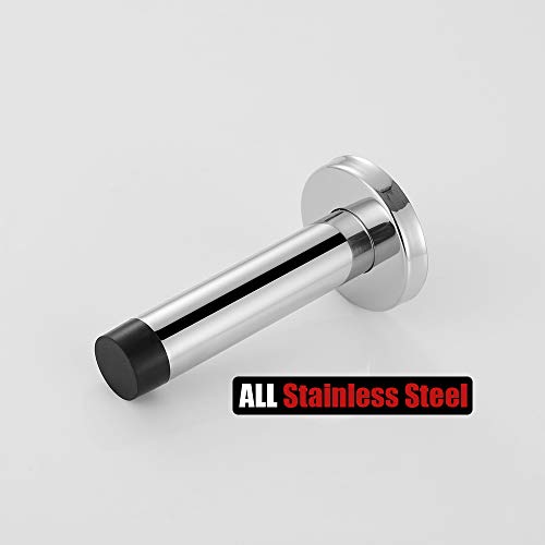 Door Stopper Chrome (2 Pack / Chrome & Black Tip)