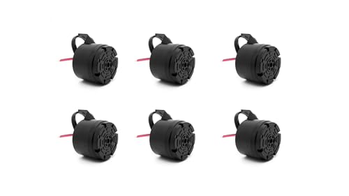 Universal 12 24V 100dB Waterproof Back (Black-6 PCS)